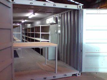 Shipping Container Store, Container Workshop, Shipping Container Workshop, Shipping Container Sheds, Shipping Container Storage, Shipping Container Buildings, Shipping Container Office, Diy Storage Shelves, Used Shipping Containers