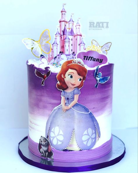 Sofia Cakes Birthday, Princess Sophia Cake Design, Sophia Cake Design, Sofia The First Cake Design, Sofia Cake Design, Sofia Theme Cake, Orange Theme Cake, Sophia The First Birthday Cake, Princess Sophia Cake