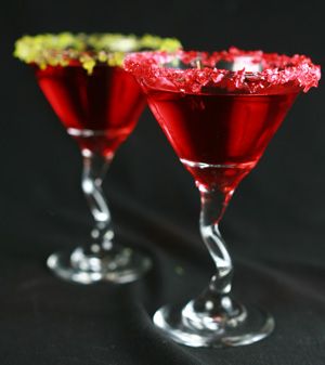 Jolly Rancher Martinis:    Jolly Rancher Martini Cocktail  Jolly Rancher candies (optional)  1 oz watermelon flavored vodka**  1 oz Sour Apple Pucker / Sour Puss Apple  1 oz Sour Raspberry Pucker / Sour Puss Raspberry  1/2 oz Rose’s Sweetened Lime Juice  4 oz cranberry juice Sour Apple Pucker, Apple Pucker, Jolly Ranchers Candy, Red Cocktails, Jolly Rancher, Flavored Vodka, Martini Cocktail, Julia Child, Party Drinks