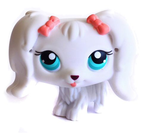 Lps Baby, Lps Dog, Lps Popular, Lps Toys, Lps Pets, Little Pet Shop Toys, Lps Littlest Pet Shop, Pink Hair Bows, Maltese Dogs