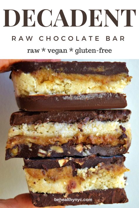 Healthyish Desserts, Healthy Chocolate Bars, Vegan Dessert Bars, Raw Vegan Chocolate, Vegan Chocolate Bars, Food Feast, Raw Vegan Desserts, Vegan Bar, Raw Recipes