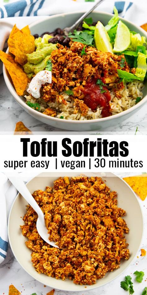 Tofu Sofritas, Vegan Sofritas, Homemade Tofu, Tofu Recipes Vegan, Vegan Mexican Recipes, Scooby Snacks, Tofu Dishes, Vegan Tofu, Vegan Mexican