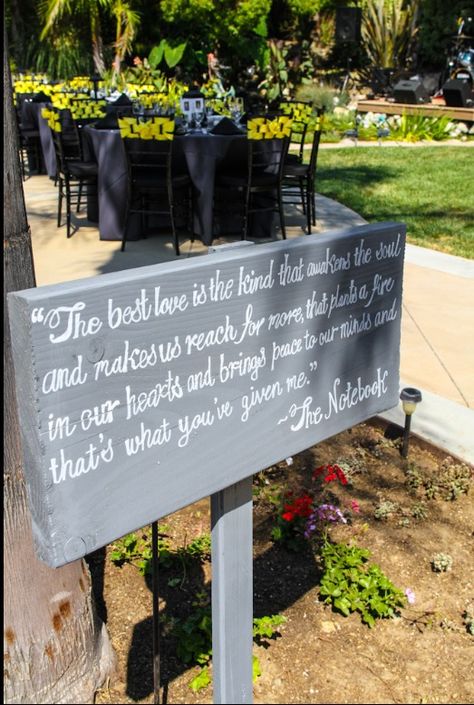 The Notebook quote The Notebook Bridal Shower Theme, The Notebook Wedding Aesthetic, The Notebook Inspired Wedding, Notebook Themed Wedding, The Notebook Wedding Theme, Notebook Wedding Theme, The Notebook Themed Wedding, The Notebook Wedding, Best Wedding Quotes