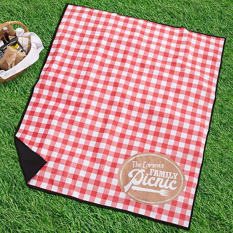 Personalized Picnic Blanket - Picnic Plaid Summer Phrases, Personalization Mall, Apple Farm, Custom Beach Towels, Family Picnic, Beach Park, Personalized Beach Towel, Picnic Blankets, Pool Beach