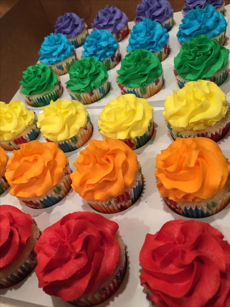 Mexican Fiesta Cupcake Ideas, Fiesta Theme Cupcakes, Fiesta Cupcakes Ideas, Mexican Theme Cupcakes, Mexican Cupcakes, Baby Shower Sweets Table, Mexican Dessert Table, Taco Birthday, Deco Cupcake