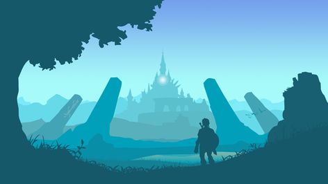 Zelda Wallpaper, Hyrule Castle, Zelda Breath Of The Wild, Zelda Art, Legend Of Zelda Breath, Zelda Breath, Forest Wallpaper, 웃긴 사진, Minimalist Wallpaper