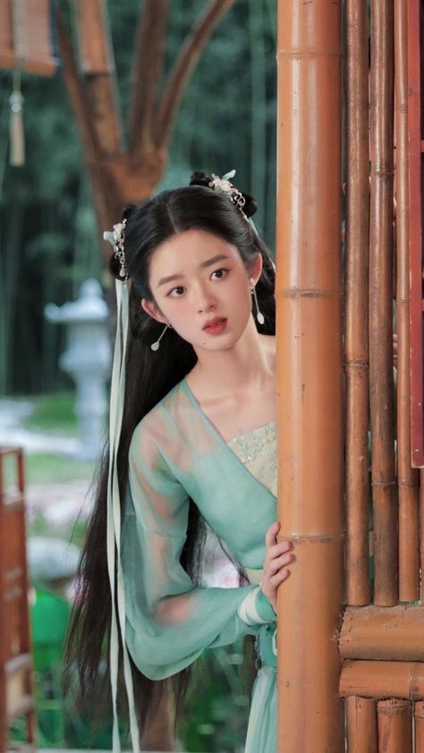 Ancient Chinese Hairstyles, Evening Dress Outfit, Chinese Fancy Dress, Chinese Princess, Foto Top, Ancient Chinese Clothing, Hanfu Traditional, Traditional Chinese Dress, Girl Silhouette