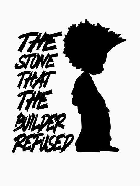 Boondocks Shirt, Boondocks Huey, Boondocks Quotes, Huey Freeman, The Boondocks, Funny Vinyl Decals, Branding Mood Board, Black Artists, Graphic Design Posters