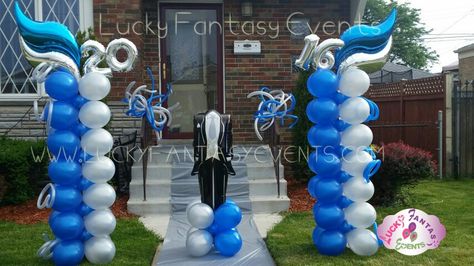 Prom Sendoff Decoration Ideas Outside, Prom Balloons Proposal, Red Prom Send Off Decorations, Male Prom Send Off Decorations, Prom Sendoff Backdrop Ideas, Prom Send Off Ideas, Prom Send Off Ideas Decorations, Prom Sendoff, Prom Send Off