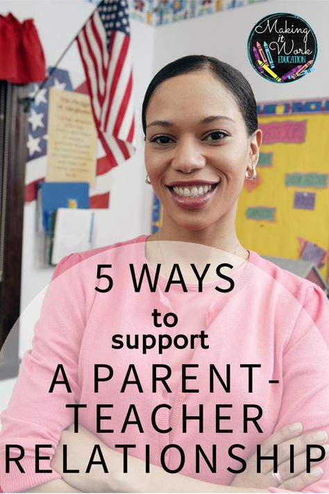 Good parent-teacher relationship building tips and ideas.  This blog post has 5 tips that are guaranteed to help you build your relationships. American Education Week, Parent Teacher Relationship, After School Care, Parent Teacher Conferences, Parent Teacher, Parent Communication, Bad Parents, Building Tips, School Community