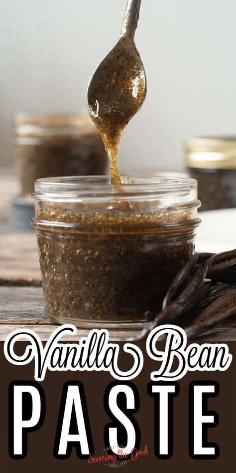 Vanilla Bean Paste Recipe, Bean Paste Recipe, Vanilla Bean Recipes, Vanilla Extract Recipe, Vanilla Bean Paste, Homemade Vanilla Extract, Homemade Pantry, Vanilla Recipes, Paste Recipe