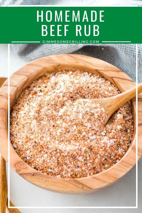 Diy Seasoning Mixes, Beef Rub Recipe, Smoked Beef Roast, Beef Rub, Gluten Free Recipes Side Dishes, Homemade Dry Mixes, Dry Rub Recipes, Meat Rubs, Burnt Ends