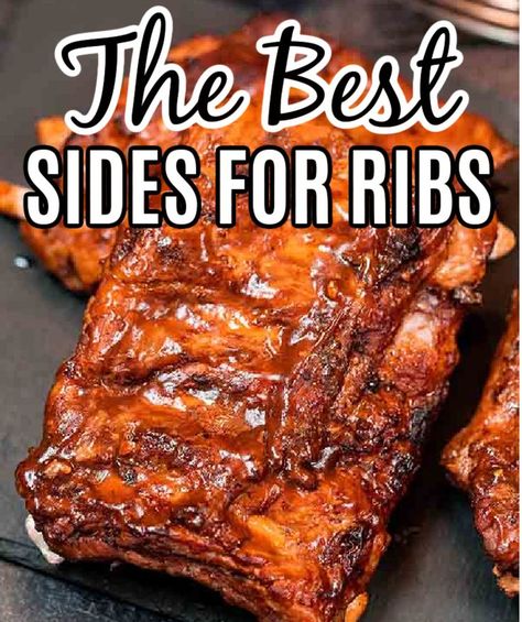 Bbq Ribs Sides Dishes, Bbq Ribs Sides, Pork Side Dishes, Side Dishes For Ribs, Bbq Sauce Homemade Easy, Slow Cooker Bbq Ribs, Best Sides, Homemade Bbq Sauce Recipe, Bbq Pork Ribs