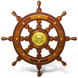 Pirate Icon, Nautical Logo, Nautical Clipart, Pirate Fashion, Treasure Hunter, Ship Wheel, Ghost Ship, Nautical Crafts, Paper Games