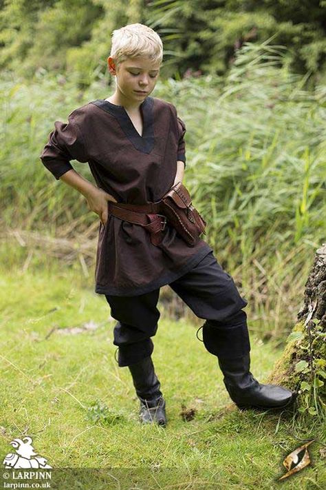 Larp Inn - Larp Costume for Children Peasant Costume, Medieval Tunic, Medieval Cosplay, Larp Costume, Viking Style, Character Design Male, Clothes Collection, Larp, Base Layer