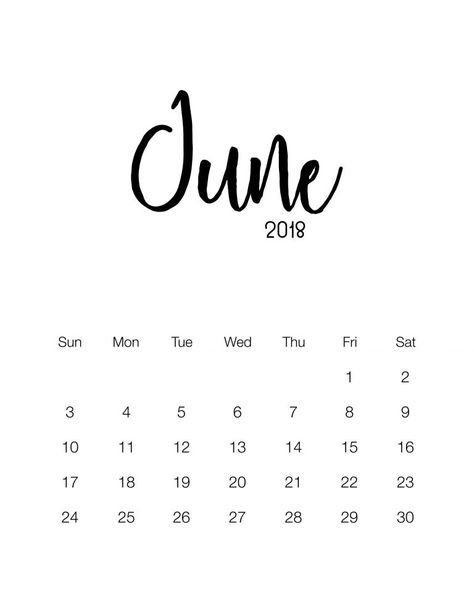 June 2018 - Minimalistic Design Calendar Design Calendar, Hello June, 2018 Calendar, Cottage Market, Calendar 2018, Calendar Wallpaper, 2019 Calendar, Diary Ideas, Party Banners