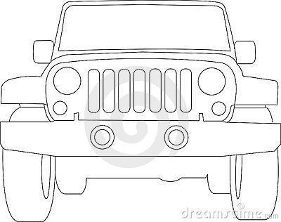 Cartoon Jeep Clip Art | Royalty Free Stock Image: Jeep Truck Outline Jeep Crafts, Safari Photo Booth, Truck Outline, Jeep Drawing, Jeep Art, Cookie Booth, Safari Jeep, Safari Photography, Vinyl Creations