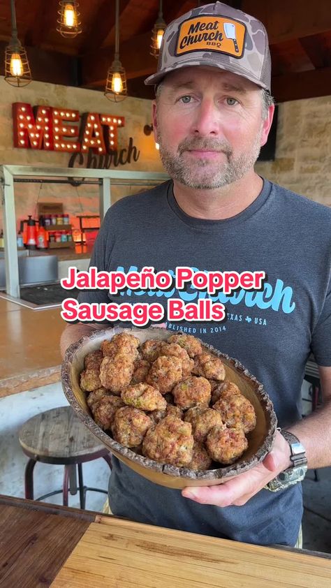 Meat Church, Pickled Jalapeno Peppers, Games At Home, Snack To Make, Bbq Supplies, Jalapeno Peppers, Hot Sausage, Sausage Balls, Appetizers Easy Finger Food