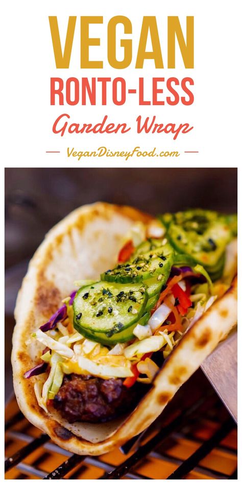 Ronto Roasters Vegan Ronto-less Garden Wrap in Star Wars Galaxy’s Edge Ronto Wrap Recipe, Ronto Wrap, Ronto Roasters, Star Wars Recipes, Wraps Photography, Vegan Garden, Vegan Wrap, College Goals, Star Wars Food