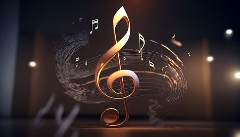 Free Photo | Free photo volumetric musical background with a treble clef and notes generative ai Gothic Guitar, Free Background Music, Sound Free, Power Of Music, The Power Of Music, Music Video Song, Music Backgrounds, Techno Music, Guitar Art