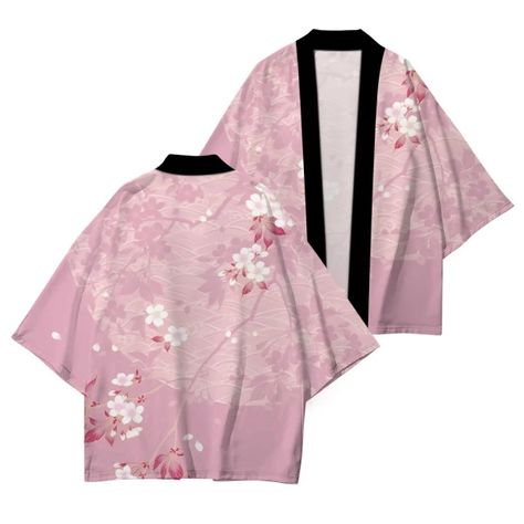 Just found this amazing item on AliExpress. Check it out! $6.47 | Sakura Print Everyday Casual kimono Comfort High Quality Cardigan Kimono Half Sleeve Spring Fashion 2024 New Trend Loose Comfort Pink Kimono Outfit, Moda Kimono, Modern Kimono, Pink Kimono, Kimono Outfit, Cherry Blossom Print, Cardigan Kimono, Casual Kimono, Kimono Design