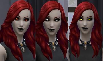 Sims 4 Cc Black Eyes, Sims 4 Black Eyes, Sims 4 Glowing Eyes, Black Sclera, Vampire Eyes, Cat Eye Colors, Cc Hair, Monster Eyes, Glowing Eyes