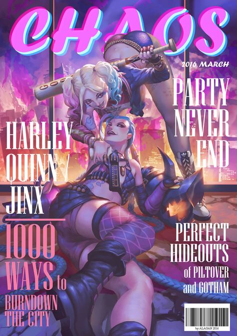 Jhin League Of Legends, Lol Jinx, Evelynn League Of Legends, Dynamic Duos, Harley Quinn Artwork, Harley Quinn Comic, Jinx Arcane, Jinx League Of Legends, Anime Christmas