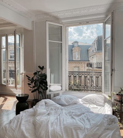 Dark Bedroom Aesthetic, French Apartment, Aesthetic Apartment, Apartment Aesthetic, Parisian Apartment, Dream Apartment, Dream Spaces, Bedroom Aesthetic, Aesthetic Bedroom