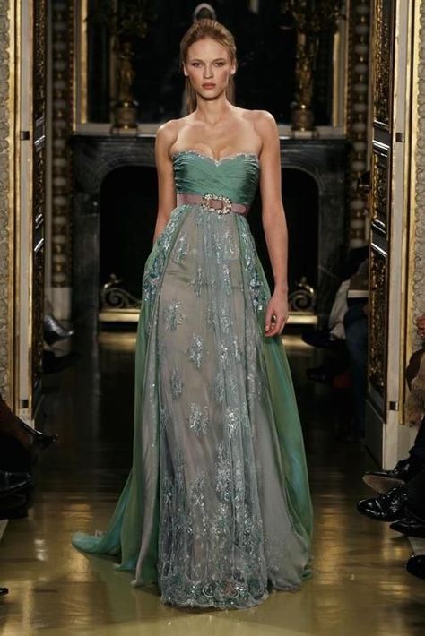 Zuhair Murad Haute Couture, Green Gown, Haute Couture Dresses, Couture Mode, Zuhair Murad, Couture Gowns, Spring Summer Dress, Gorgeous Gowns, Mode Inspiration