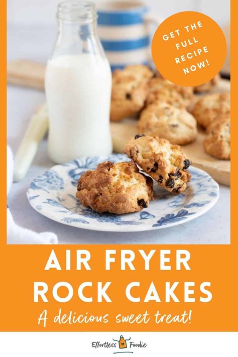 Looking for a delicious and easy-to-make tea-time treat? Try this air fryer rock cake recipe! Made with simple ingredients and cooked to perfection in an air fryer, these traditional rock cakes are crispy on the outside and crumbly on the inside. Rock Cakes Recipe, Rock Buns, Air Fryer Cake Recipes, Rock Cakes, Rock Cake, Air Fryer Recipes Chicken, Roast Chicken Recipes, Easy Air Fryer, Refreshing Desserts