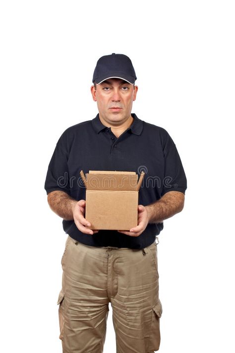 Courier holding a open box. A courier holding a open box on white background , #affiliate, #open, #holding, #Courier, #box, #background #ad Hand Holding Box Reference, Holding Box Pose Reference, Holding A Box Reference, Holding Box Reference, Silly Poses, Box Background, Lyric Book, Drawing Refrences, Book Cover Illustration