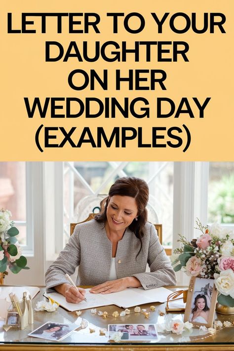 Letter to daughter on the wedding day for touching parental sentiments. A Letter To My Daughter On Her Wedding, Letter To My Daughter On Her Wedding Day, Letter To Daughter On Wedding Day, Mother To Daughter On Wedding Day, Letter To Your Daughter, Daughter On Wedding Day, Message To Daughter, Daughter On Her Wedding Day, Bride Wedding Ideas