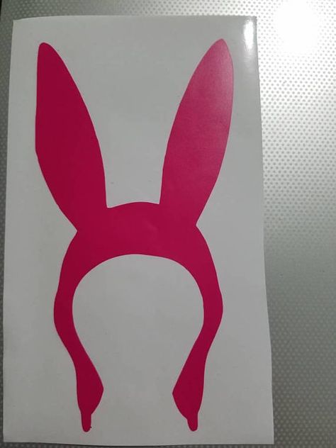 Bunny Ears Hat, Louise Belcher, Bobs Burger, Bobs Burgers, Ear Hats, Bunny Ears, Bunny Ear, Vinyl Stickers, Vinyl Sticker