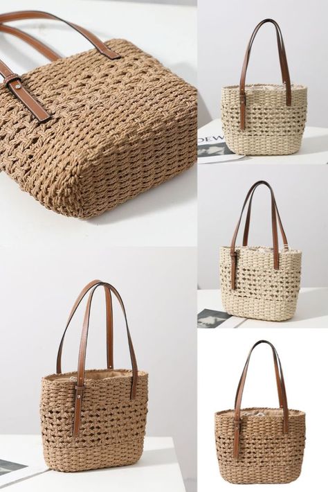 Chic Hollow Woven Straw Weaving Purse Rattan Weekender Bags Crochet Beach Boho Handbag Handle Holiday Swim Shopping Tote Bag only $22.99 in ByGoods.com 
#bag #handbag #woven #straw #weaving #Purse Boho Handbag, Straw Weaving, Bags Crochet, Weekender Bags, Boho Handbags, Woven Handbags, Straw Tote Bag, Beach Boho, Rattan Bag