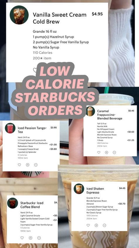 Semaglutide friendly low calorie Starbucks orders for weight loss Low Calorie Starbucks, Starbucks Orders, How To Order Starbucks, Starbucks Drinks, Low Calorie, Drinks