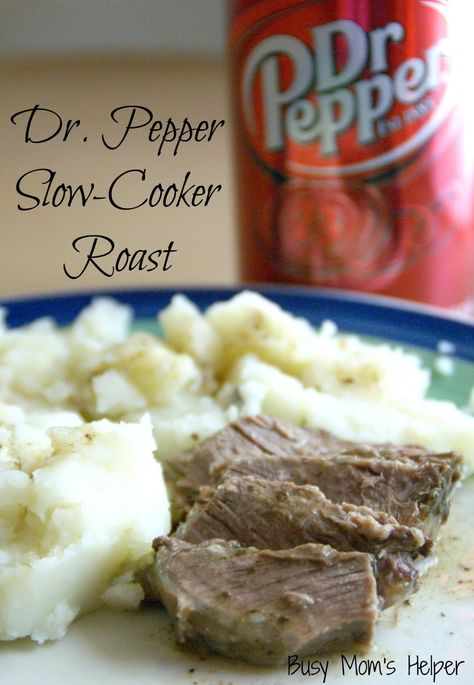 Dr. Pepper Slow Cooker Roast / Busy Mom's Helper Delicious Slow Cooker Recipes, Slow Cooker Roast, Crockpot Roast, Roast Recipe, Best Slow Cooker, Travel More, Food Group, Crockpot Recipes Slow Cooker, Crockpot Meals