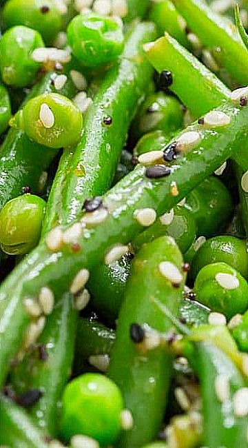 Sesame Ginger Green Bean Salad Ginger Green Beans, Green Bean Salad, Resep Salad, Green Bean Salads, Sesame Ginger, Makanan Diet, Blood Type, Bean Salad, Green Bean