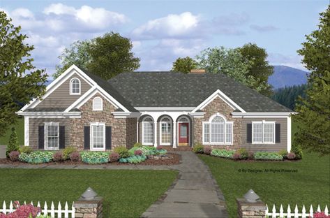 This craftsman design floor plan is 2000 sq ft and has 3 bedrooms and has 2.5 bathrooms. Craftsman Ranch, House Plans One Story, Craftsman Style House, Craftsman Style Homes, Craftsman Style House Plans, Craftsman House Plan, Craftsmen Homes, Craftsman House Plans, Best House Plans