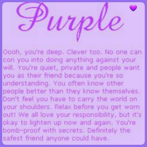 List : 30+ Best "The Color Purple" Movie Quotes (Photos Collection) Barbara Manatee, Favorite Color Meaning, Purple Meaning, Purple Pages, Colour Psychology, Purple Aura, Real Witches, Purple Quotes, Purple Stuff