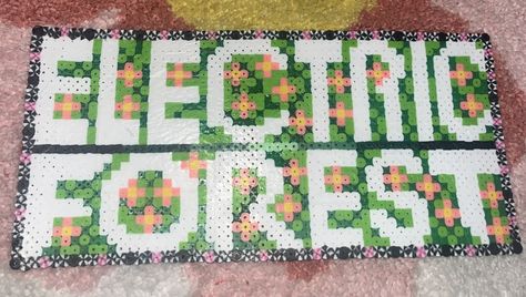 Electric Forest Perler, Lost Land Perler, Pearlers Rave, Rave Perler Pattern, Rave Perler, Rave Candy, Electric Forest, Perler Art, Diy Perler Beads