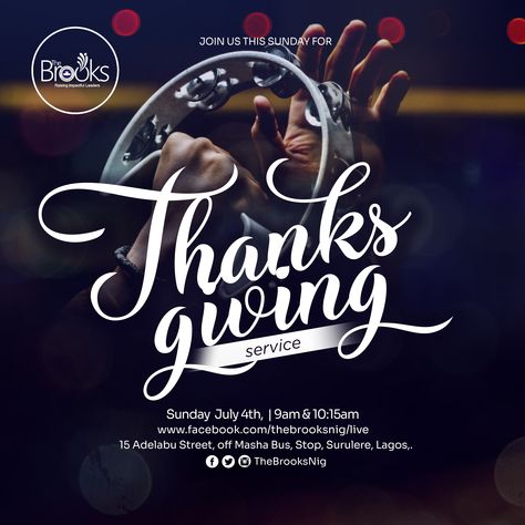 We designed a sunday thanksgiving service social advert for TheBrooks church. Thanksgiving Banner Design, Thanksgiving Sunday Flyer Design, Thanksgiving Service Flyer Design, Church Thanksgiving Flyer Design, Thanksgiving Poster Design, Thanksgiving Church Flyer, Thanksgiving Graphic Design, Thanksgiving Flyer Design, Thanksgiving Ads