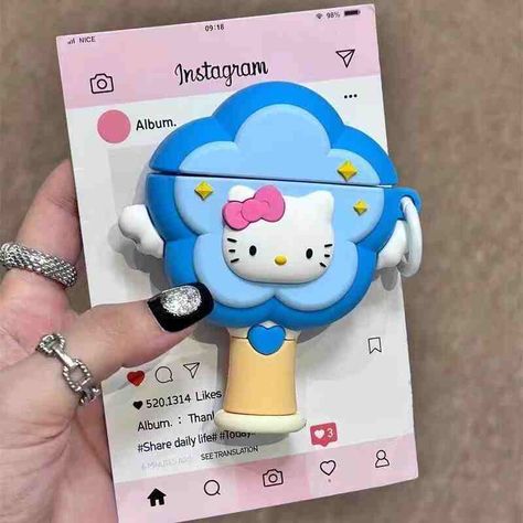 Pink Donut Kitty AirPods Earphone Case SK481 – Sukikawaii Megan Walker, Hello Kitty Games, Fluffy Phone Cases, Preppy Phone Case, Alphabet Sounds, Magic Stick, Pink Donut, Hello Kitty Shoes, Android Theme