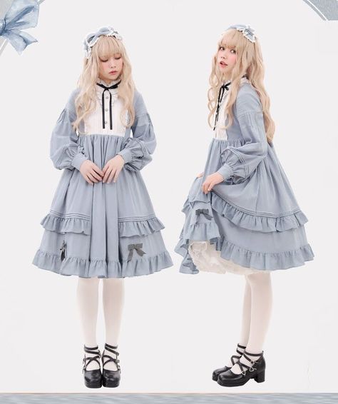 Surgical Gown, Op Dress, Lolita Outfits, Classic Lolita, Kawaii Fashion Outfits, Kawaii Dress, Moda Vintage, Back In Stock, Lolita Dress