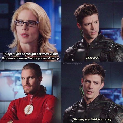 Arrow Funny, Cw Arrow, Flash Funny, Tv Memes, Glee Quotes, Arrow Verse, Arrow Tv Series, Dc Comics Series, Flash Barry Allen