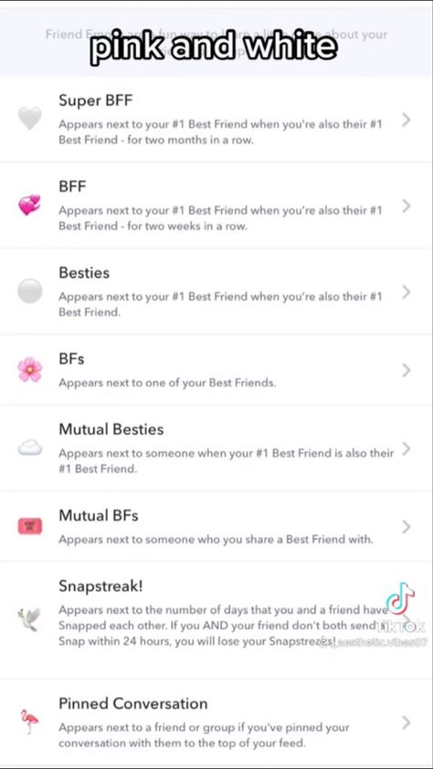 Snap Emoji Ideas Pink, Snapchat Emoji Themes Aesthetic Pink, Snapchat Shortcut Emoji Ideas, Snap Emojis Theme, Snap Chat Emoji Themes, Friend Emojis Snapchat, Snapchat Secrets, Snapchat Names List, Bsf List On Snapchat Emojis