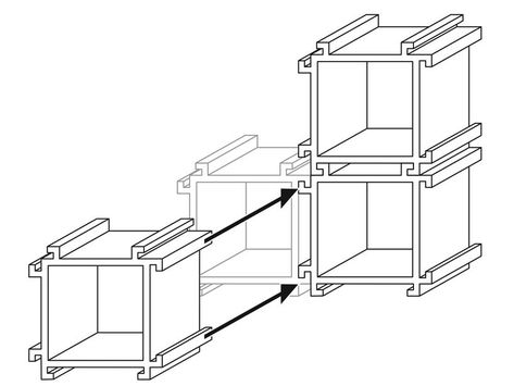 Modular Bookshelf, Modular Furniture Design, Modular Bookshelves, Modular Bookcase, Module Design, Find God, Diy Pallets, Laminate Furniture, Diy Furniture Cheap