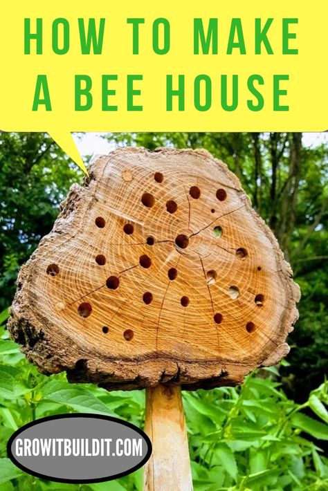 Mason Bee House, Bee Houses, Bee Friendly Garden, Bee Hotel, Bug Hotel, Mason Bees, Insect Hotel, Bee House, Bee Garden