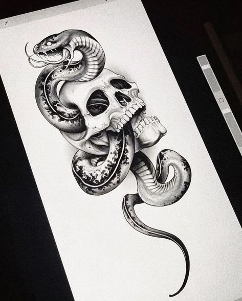 Lion Art Tattoo, Cobra Tattoo, Serpent Tattoo, Skull Sleeve Tattoos, Skull Sleeve, Japan Tattoo Design, Snake Tattoo Design, Skull Tattoo Design, Tattoo Art Drawings