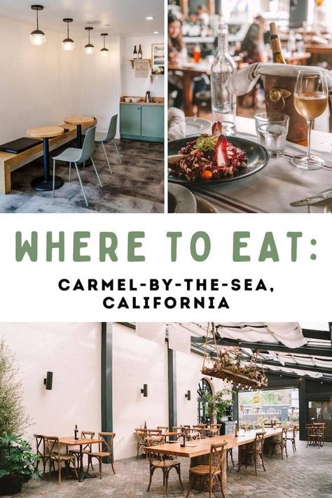 Whether you're looking for fine dining or delicious bakery staples, these are the best restaurants in Carmel you can't miss. Find out where to eat in Carmel California for your next visit. | best restaurants in carmel california | carmel california restaurants Carmel City California, Carmel California Restaurants, Caramel By The Sea California, Carmel By The Sea Photography, Carmel By The Sea Restaurant, West Coast Travel, Ocean Travel, California Restaurants, California Food