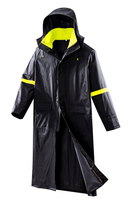 PRICES MAY VARY. ☔【High-Quality Material】Made of high-density Nylon with a PVC coating on the back, ensuring excellent waterproof performance. It is lined with polyester mesh fabric for added comfort. And all seams of the raincoat are taped, enhancing its waterproof capabilities and ensuring you stay dry even in heavy rain. ☔【Multipurpose】Perfect for outdoor work, fishing, cycling, or hiking, this versatile raincoat is designed to withstand various environments and activities. ☔【Protective Desig Raincoat Design, Functional Solid Raincoat For Streetwear, Men’s Raincoat, Men’s Rain Jackets, Outdoor Long Raincoat With Double-lined Hood, Streetwear Nylon Raincoat With Double-lined Hood, Rubber Raincoats, Knee Length Coat, Long Rain Coat